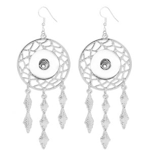 Dream Catcher Earring Material Copper Zinc Alloy Earrings charms fit  18 20MM snap button jewelry
