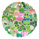 50pcs  Green frog  graffiti stickers decorative suitcase notebook waterproof detachable stickers