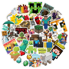 50pcs  game  graffiti stickers decorative suitcase notebook waterproof detachable stickers