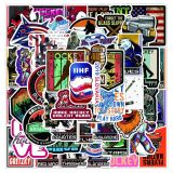 50pcs hockey  graffiti stickers decorative suitcase notebook waterproof detachable stickers