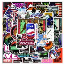 50pcs hockey  graffiti stickers decorative suitcase notebook waterproof detachable stickers
