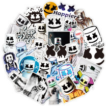50pcs  Pop rock singer  graffiti stickers decorative suitcase notebook waterproof detachable stickers