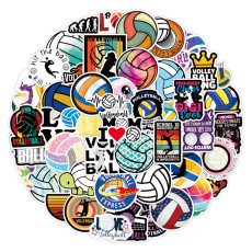 50pcs  volleyball  graffiti stickers decorative suitcase notebook waterproof detachable stickers