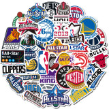 50pcs  Team logo  graffiti stickers decorative suitcase notebook waterproof detachable stickers