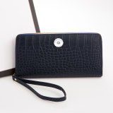 New Ladies Long Wallet Crocodile Pattern Wallet Cross-border Women's Coin Purse Card Case fit 18mm  snap button jewelry