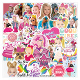 50pcs  Girl  graffiti stickers decorative suitcase notebook waterproof detachable stickers