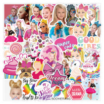 50pcs  Girl  graffiti stickers decorative suitcase notebook waterproof detachable stickers