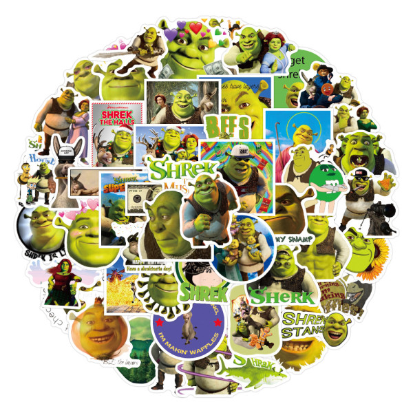 50pcs Cartoon monster  graffiti stickers decorative suitcase notebook waterproof detachable stickers