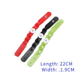 Ladies braided leather bracelet simple and versatile color fit 20mm snaps chunks Jewelry