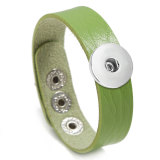 Women's adjustable leather bracelet simple and versatile color new type Bracelet fit 20mm snaps chunks Jewelry