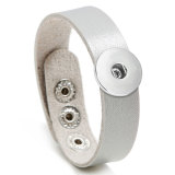 Women's adjustable leather bracelet simple and versatile color new type Bracelet fit 20mm snaps chunks Jewelry