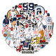 50pcs  baseball  graffiti stickers decorative suitcase notebook waterproof detachable stickers