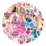 50pcs  Girl  graffiti stickers decorative suitcase notebook waterproof detachable stickers