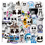 50pcs  Pop rock singer  graffiti stickers decorative suitcase notebook waterproof detachable stickers