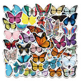 50pcs  Flower sunflower bee butterfly  graffiti stickers decorative suitcase notebook waterproof detachable stickers