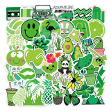 50pcs  Small fresh flower plant   graffiti stickers decorative suitcase notebook waterproof detachable stickers
