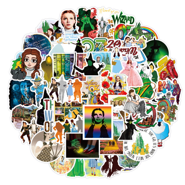 50pcs BFairy tales  graffiti stickers decorative suitcase notebook waterproof detachable stickers