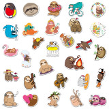 50pcs  sloth  Cute animal koala  graffiti stickers decorative suitcase notebook waterproof detachable stickers