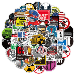 50pcs  Helmet welder electrician  graffiti stickers decorative suitcase notebook waterproof detachable stickers