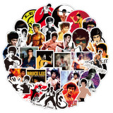 50pcs Bruce Lee  graffiti stickers decorative suitcase notebook waterproof detachable stickers
