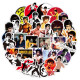 50pcs Bruce Lee  graffiti stickers decorative suitcase notebook waterproof detachable stickers