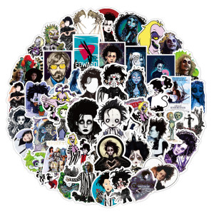 50pcs Halloween  graffiti stickers decorative suitcase notebook waterproof detachable stickers