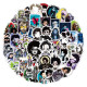 50pcs Halloween  graffiti stickers decorative suitcase notebook waterproof detachable stickers