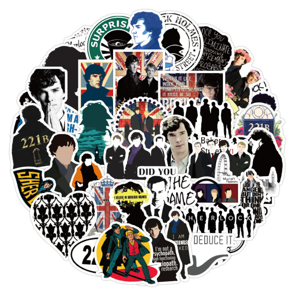 50pcs  Famous movies  graffiti stickers decorative suitcase notebook waterproof detachable stickers