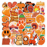 50pcs  Small fresh flower plant   graffiti stickers decorative suitcase notebook waterproof detachable stickers