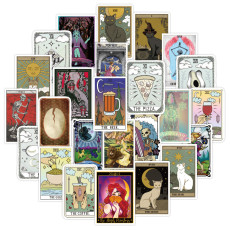 50pcs  Tarot  graffiti stickers decorative suitcase notebook waterproof detachable stickers