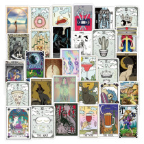 50pcs  Tarot  graffiti stickers decorative suitcase notebook waterproof detachable stickers