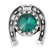 20MM green design enamel Rhinestone Metal snap buttons