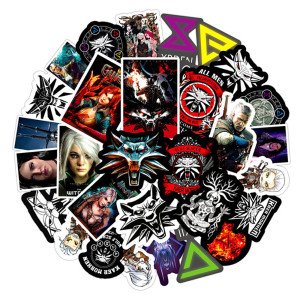 50pcs  Wizard  games  graffiti stickers decorative suitcase notebook waterproof detachable stickers