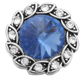 20MM  blue design enamel Rhinestone Metal snap buttons