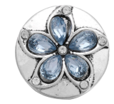 20MM  blue design enamel Rhinestone Metal snap buttons
