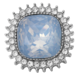 20MM  blue design enamel Rhinestone Metal snap buttons