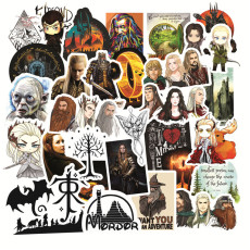 50pcs  classic movie  graffiti stickers decorative suitcase notebook waterproof detachable stickers