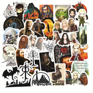 50pcs  classic movie  graffiti stickers decorative suitcase notebook waterproof detachable stickers