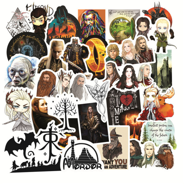 50pcs  classic movie  graffiti stickers decorative suitcase notebook waterproof detachable stickers