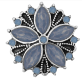 20MM  blue design enamel Rhinestone Metal snap buttons