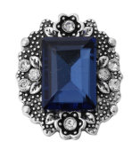 20MM Navy blue design enamel Rhinestone Metal snap buttons