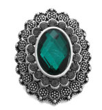 20MM green design enamel Rhinestone Metal snap buttons