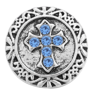 20MM  blue design enamel Rhinestone Metal snap buttons