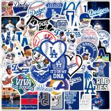 50pcs  Baseball  logo  graffiti stickers decorative suitcase notebook waterproof detachable stickers