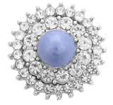 20MM  blue design enamel Rhinestone Metal snap buttons