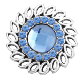 20MM  blue design enamel Rhinestone Metal snap buttons