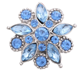 20MM  blue design enamel Rhinestone Metal snap buttons