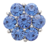 20MM  blue design enamel Rhinestone Metal snap buttons