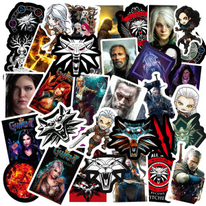 50pcs  Wizard  games  graffiti stickers decorative suitcase notebook waterproof detachable stickers