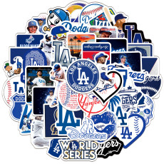50pcs  Baseball  logo  graffiti stickers decorative suitcase notebook waterproof detachable stickers